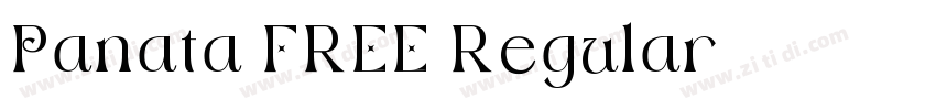 Panata FREE Regular字体转换